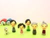 3世代家族の人形